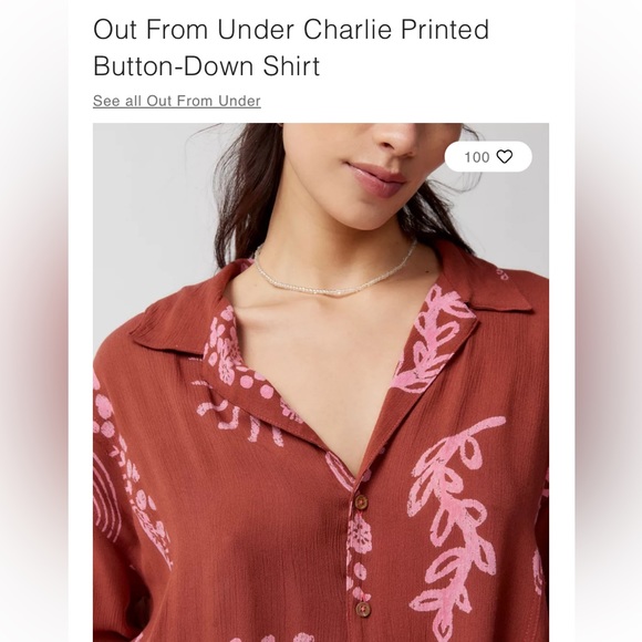 Urban Outfitters - Out From Under •Charlie Printed - Picture 1 of 9